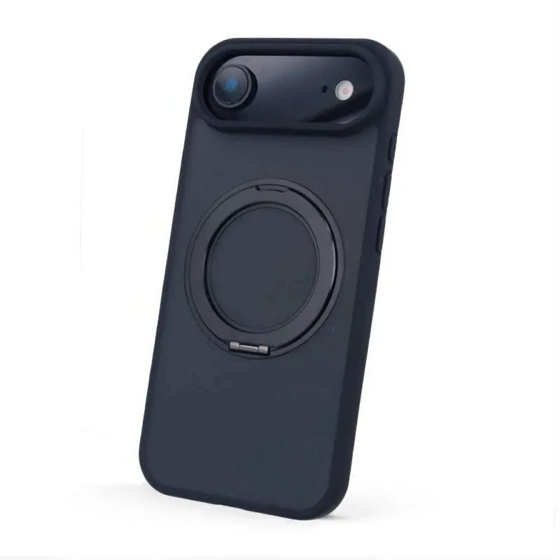 Funda para telemóvel Ring Magnética Compatível MagSafe Silicone Preta para iPhone Air