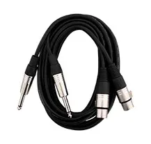 Cabo audio PowerAcoustics CAB2113 Duplo 2xXlrF/2xJackM 3mt