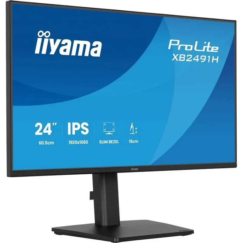 Monitor iiyama ProLite XB2491H-B1 24" FullHD 120Hz IPS Borda Fina 1ms Ergonomia