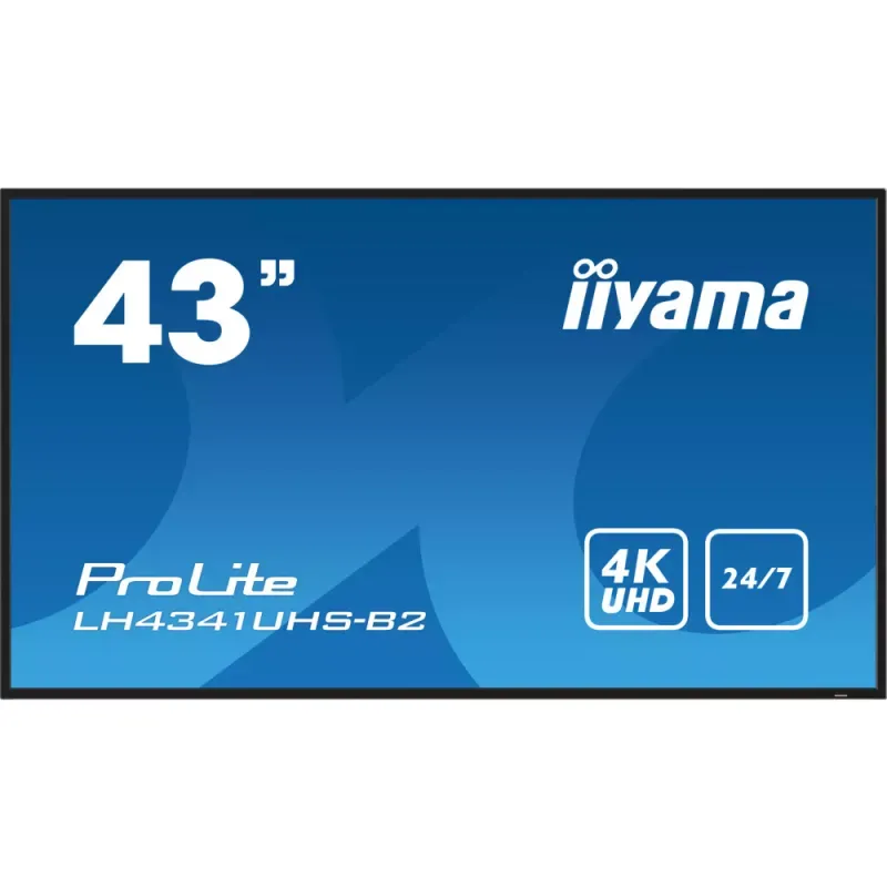 Display iiyama - 42.5" 4K Ultra HD / 500 cd/m² / 24/7 - ProLite LH4341UHS-B2