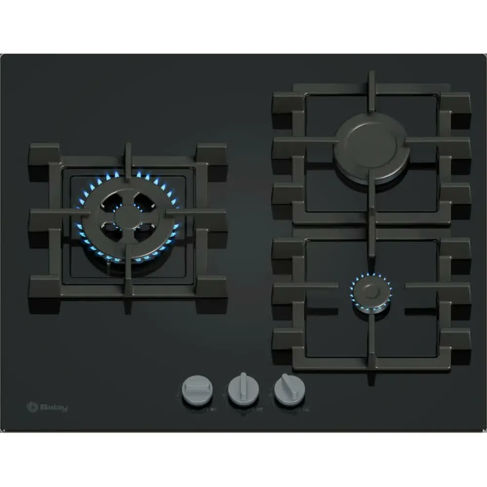 Placa A Gás Balay 3Etg563Qb | 59 Cm | 3 Zonas | Preto