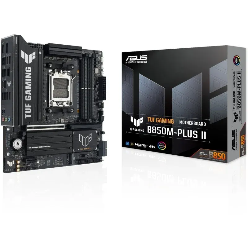 ASUS TUF GAMING B850M-PLUS II Motherboard Micro-ATX AMD B850 AM5 DDR5 2.5GbE PCIe 5.0 RGB