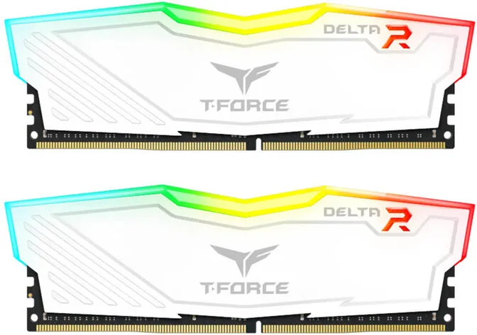 Team Group Kit 16GB (2 x 8GB) DDR4 3600MHz Delta RGB Branco CL18