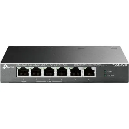 Switch TL-SG1006PP 6 Portas Gigabit PoE+ TP-Link