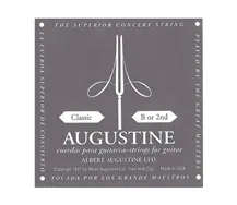 Jogo cordas guitarra clássica Augustine Black Classic Tensão Mista