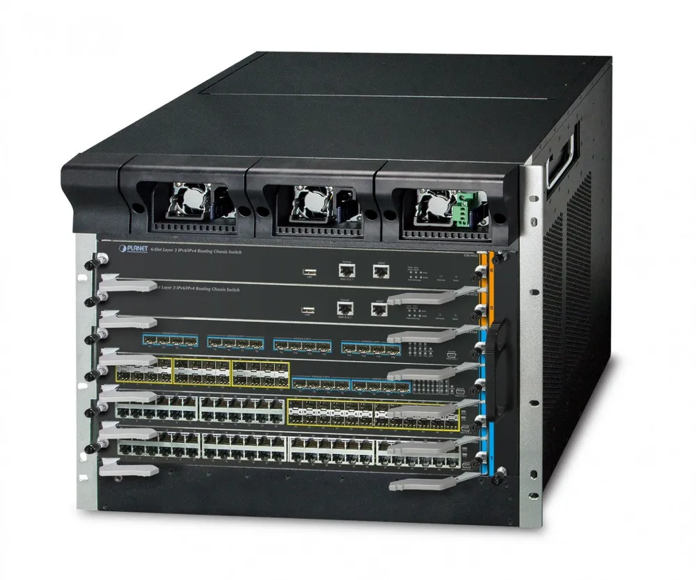 PLANET 6-Slot Layer 3 IPv6/IPv4 network equipment chassis 9U CS-6306R