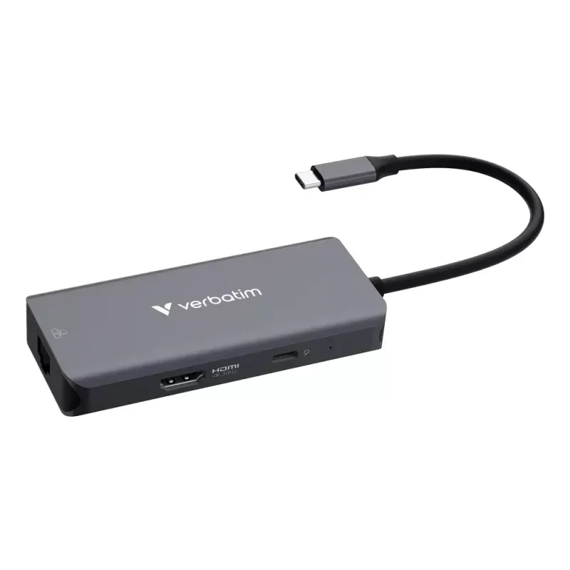 VERBATIM DOCK 4K USB-C 1xHDMI 1xRJ45 1xUSB-C PD 3xUSB-A 3.2 PD100W
