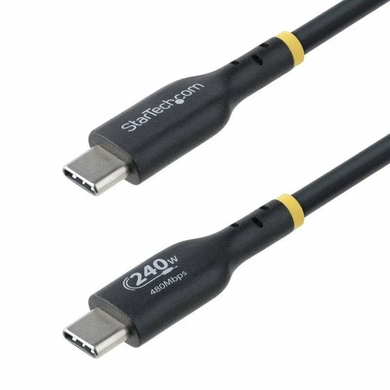 Fonte Alimentação Cabo USB-C StarTech 3m 240W Certificação USB-IF EPR TPE Alta Durabilidade