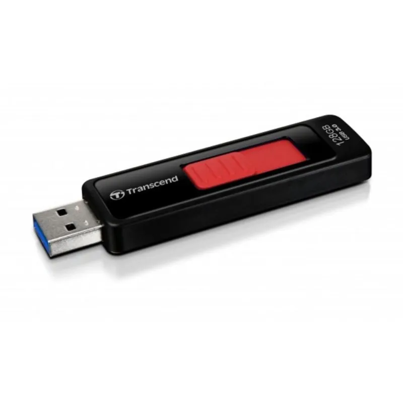 Pen USB Transcend JetFlash 760 128GB USB 3.2 Gen 1 Preto Vermelho