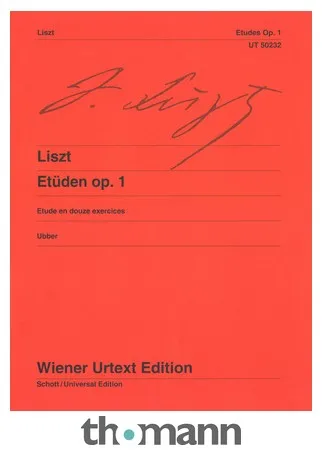 Wiener Urtext Edition Liszt Etüden op. 1