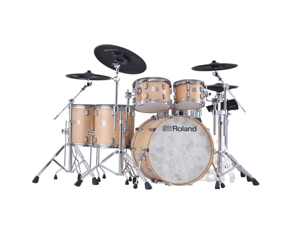 Roland VAD716-GN V-Drums Acoustic Design Drum Kit, Gloss Natural