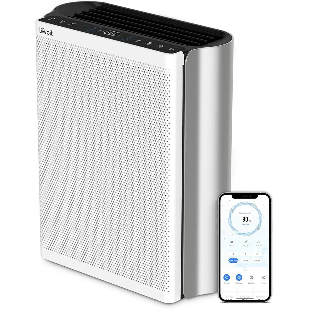 Purificador de Ar Levoit EveresAir True HEPA Smart Air Purifier Cinzento