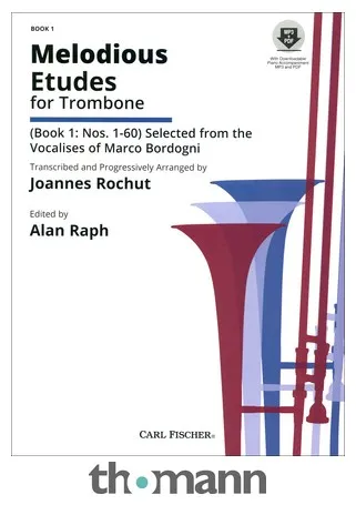 Carl Fischer Melodious Etudes for Trombone