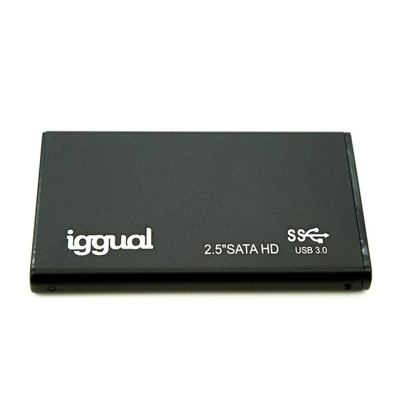 Caja PC IGGUAL SSD 2.5 Alumínio Preto USB 3.0 Ultra fino