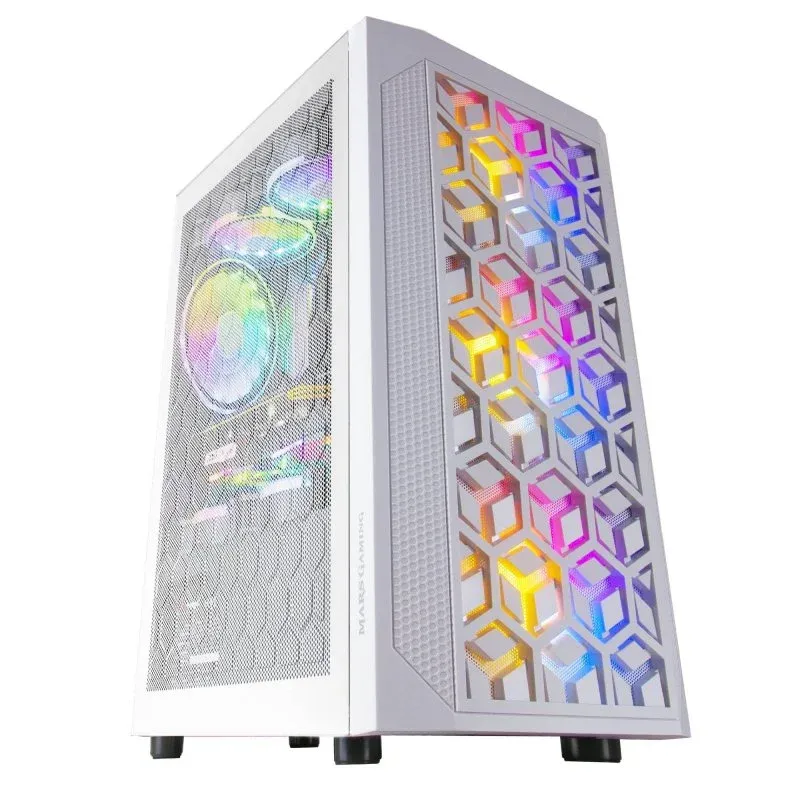 Caixa PC Mars Gaming MCMESH Micro ATX USB 3.0 Branca