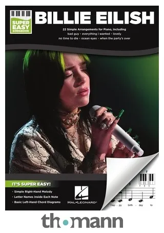 Hal Leonard Billie Eilish Super Easy Piano