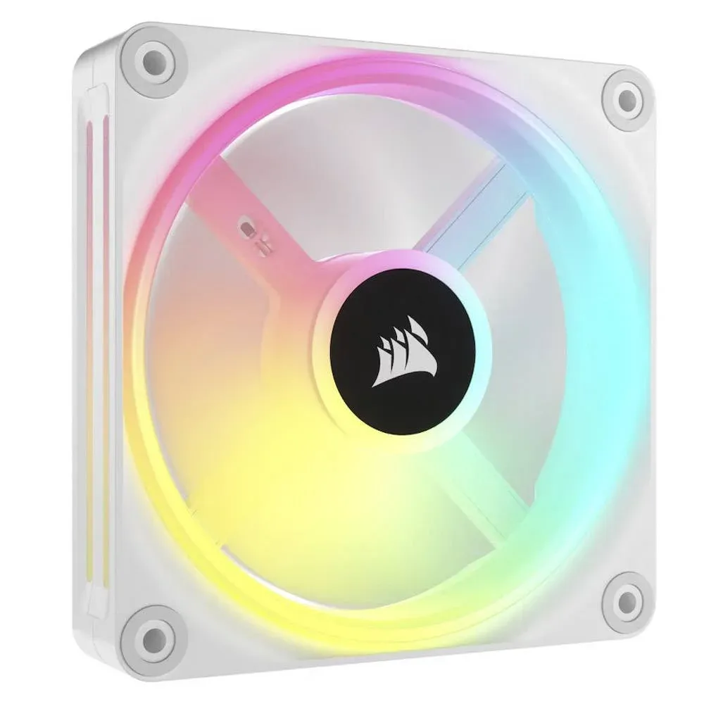 Ventoinha 140mm Corsair iCUE Link QX140 RGB 2000RPM 4 Pinos PWM Branca (Expansion Kit)