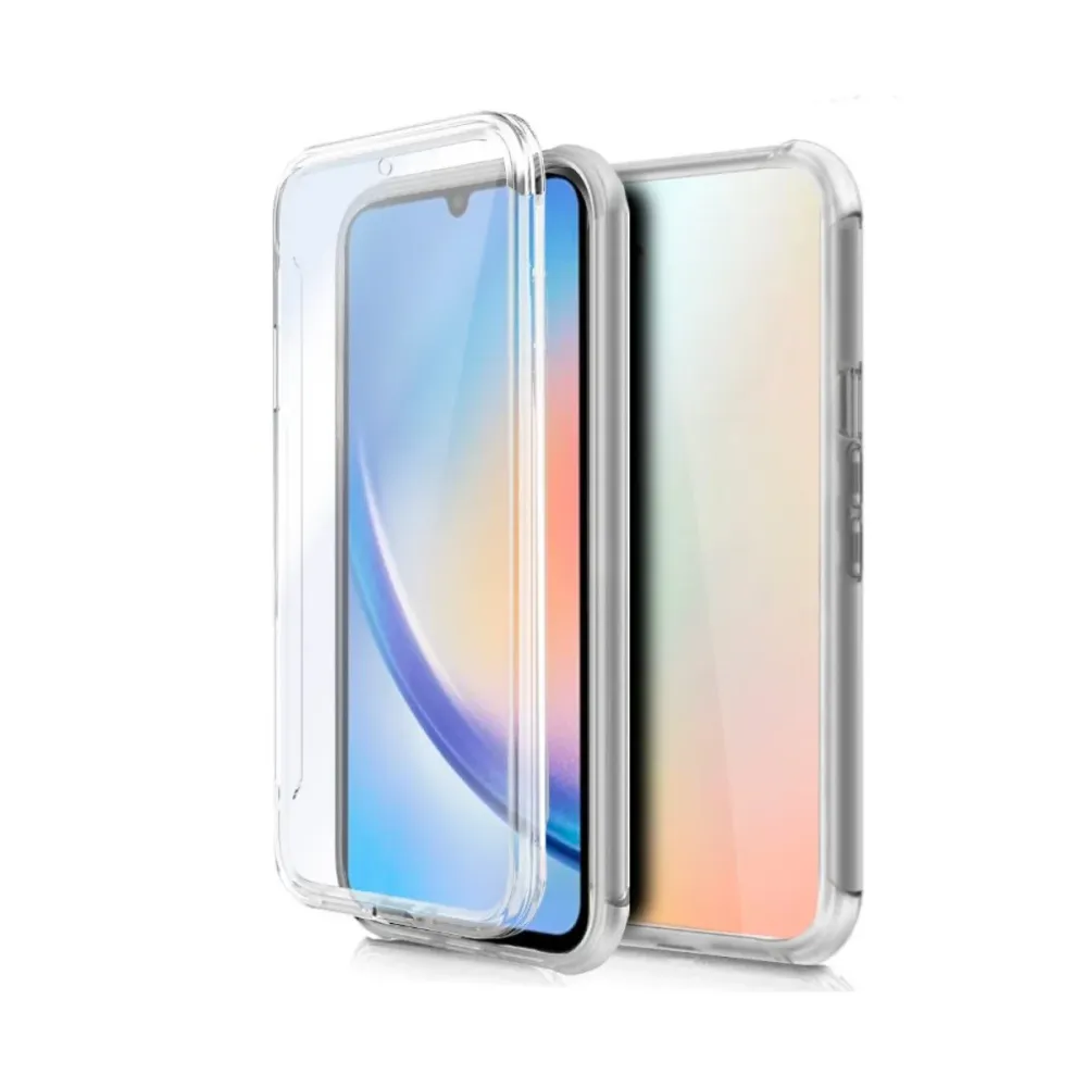 Capa Silicone Frente e Verso Samsung Galaxy A34 5G Transparente