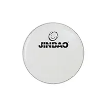 Pele Bombo de Marcha Jinbao White Gloss 20"