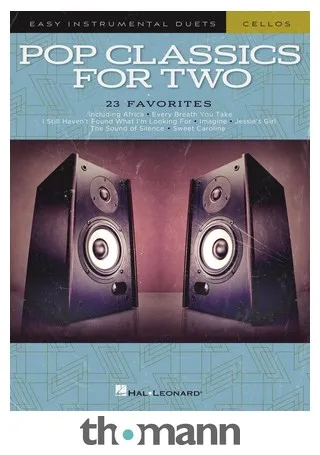 Hal Leonard Pop Classics For Two Cellos