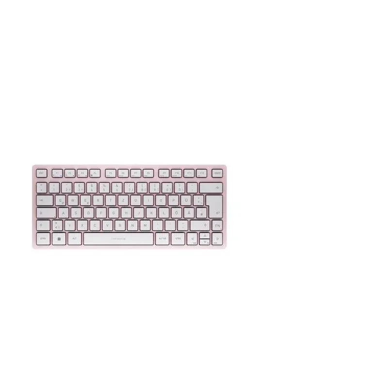 Teclado Cherry KW 7100 Mini BT compacto sem fios Bluetooth QWERTZ rosa
