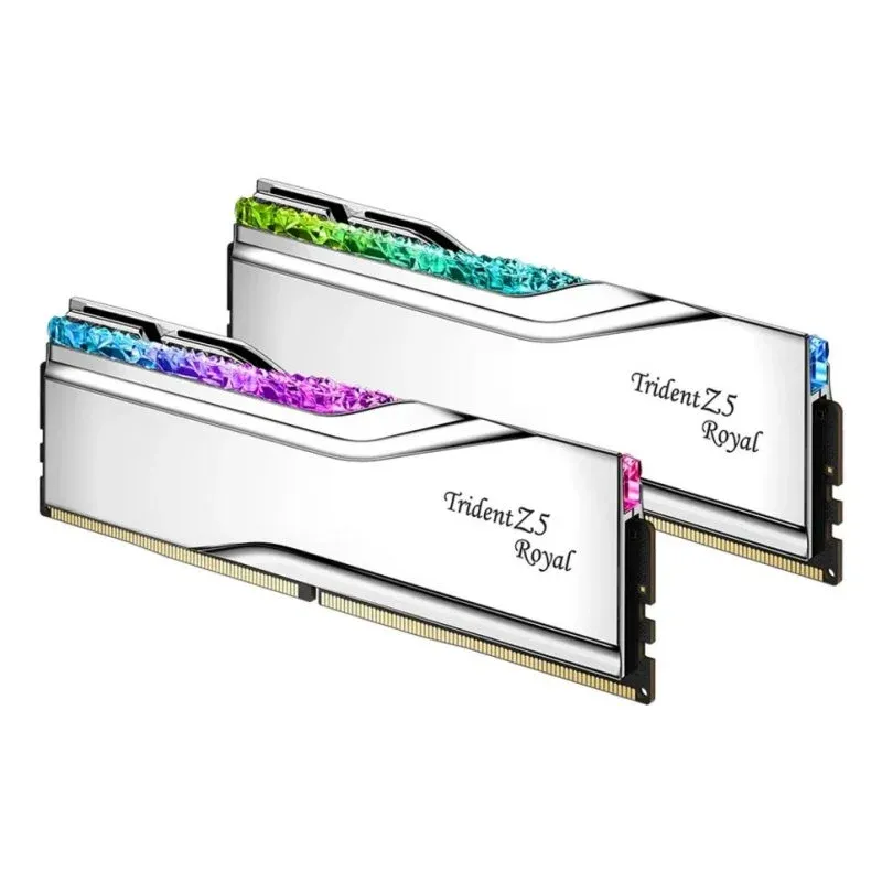 Memória RAM G.Skill Trident Z5 Neo F5-6400J3039G16GX2-TR5S 32GB 2x16GB DDR5 6400MHz CL30 Kit Dual-Channel RGB Prata XMP 3.0