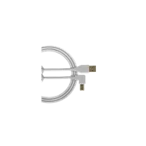 Cabo USB UDG U95006 branco 3mt 2.0 A-B ficha angulo