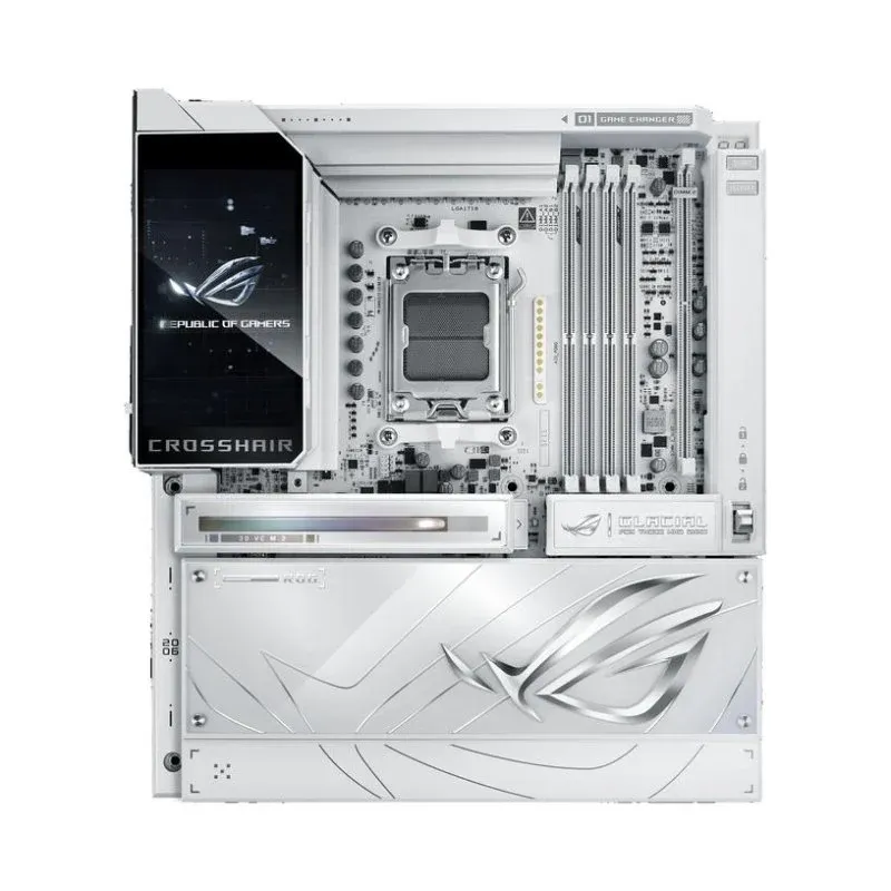 Motherboard ASUS ROG Crosshair X870E Glacial X870E AM5 DDR5 E-ATX WiFi 7 10GbE RGB