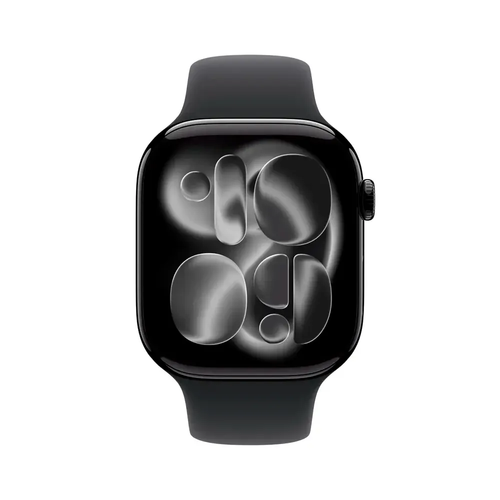 Apple Watch Series 11 GPS 46mm Alumínio Preto Brilhante c/ Bracelete Desportiva Preta M/L