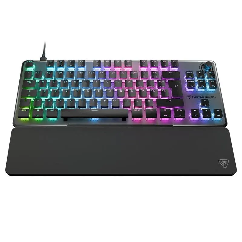 Teclado Turtle Beach Vulcan II TKL Pro magnético compacto com switches magnéticos RGB AZERTY alemão