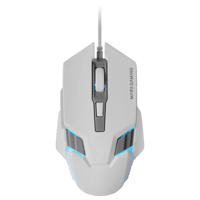Mars Gaming MMM024 Rato Gaming RGB Flow com Sensor Ótico 4000 DPI Branco