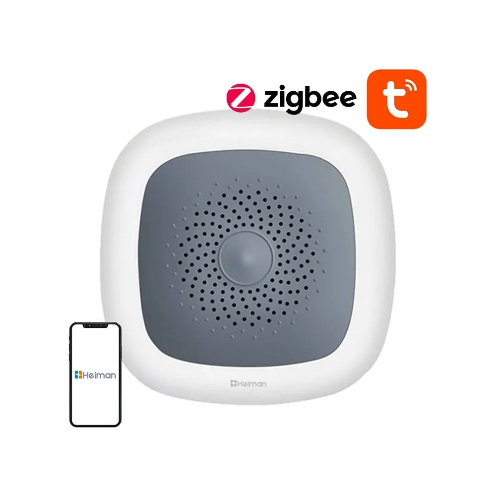 Heiman Sensor de temperatura e humidade Tuya Zigbee HS1HT