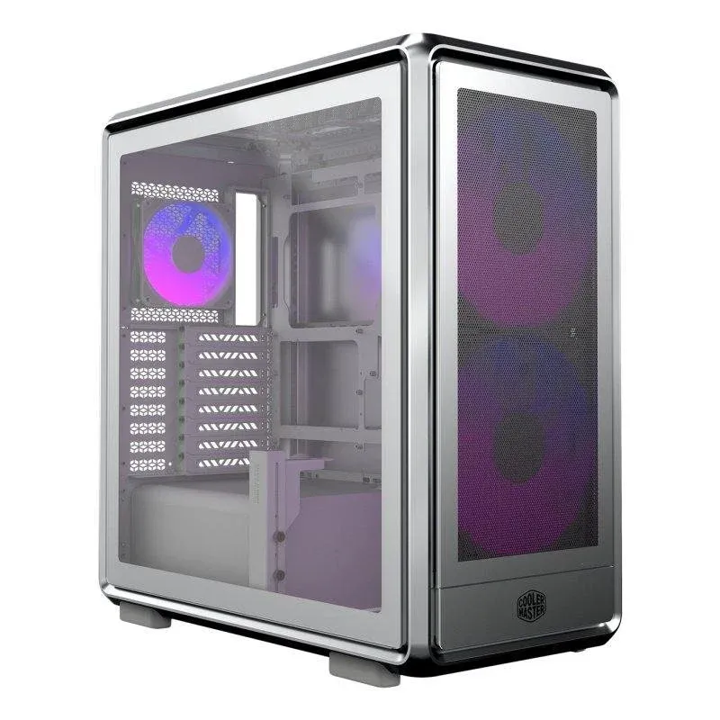 Caixa Cooler Master MasterFrame 600 Mesh Prata Vidro Temperado RGB Gaming