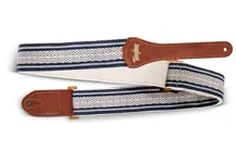 Correia de Guitarra Taylor Academy Jacquard Leather Branco/Castanho
