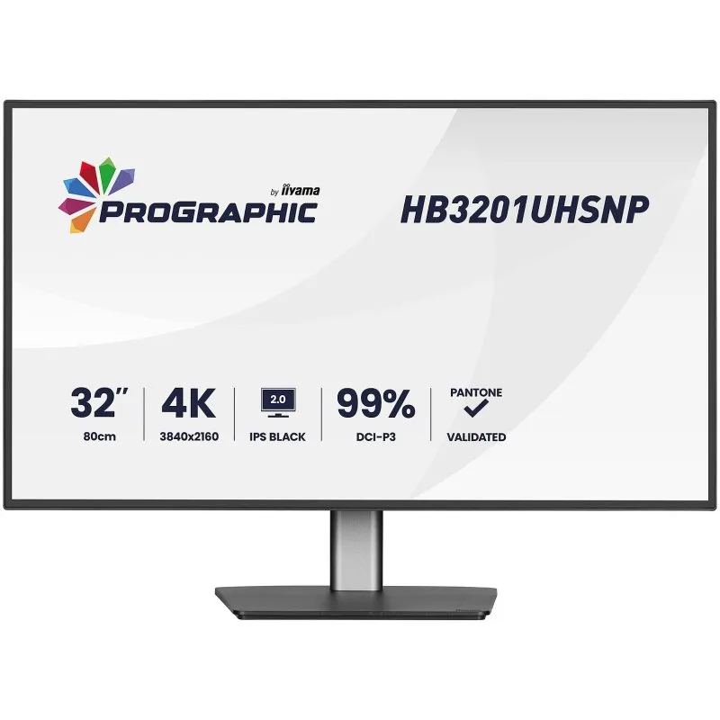 Monitor iiyama Pro Graphics HB3201UHSNP-B1 32" UltraHD 4K 60Hz IPS USB-C KVM 4ms