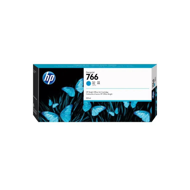 HP 766 300 ml cyan original DesignJet ink cartridge for DesignJet XL 3600 3600dr