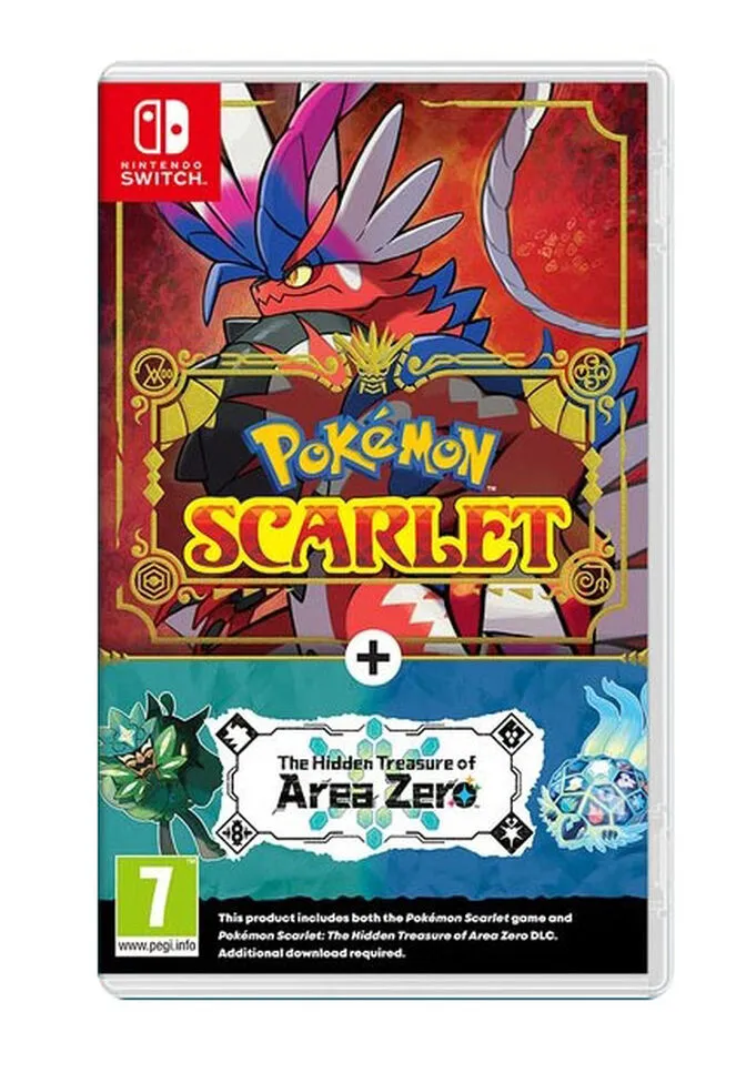 Jogo Nintendo Switch Pokémon Scarlet + DLC The Hidden Treasure of Area Zero