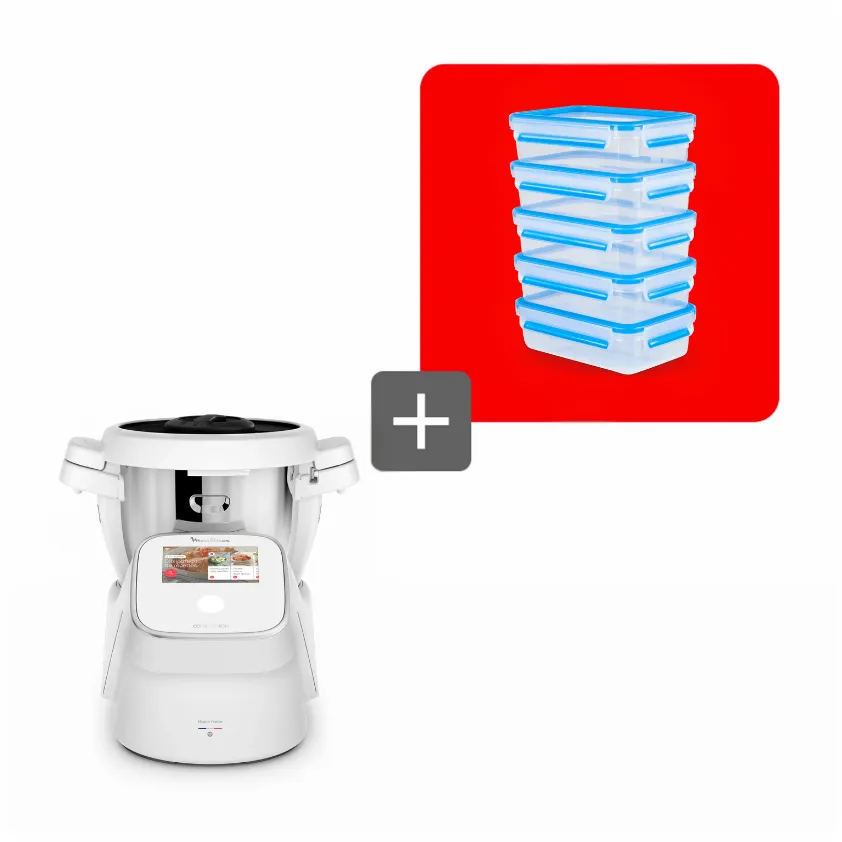 Moulinex Pack refeições para a semana: Companion Touch + caixas herméticas
