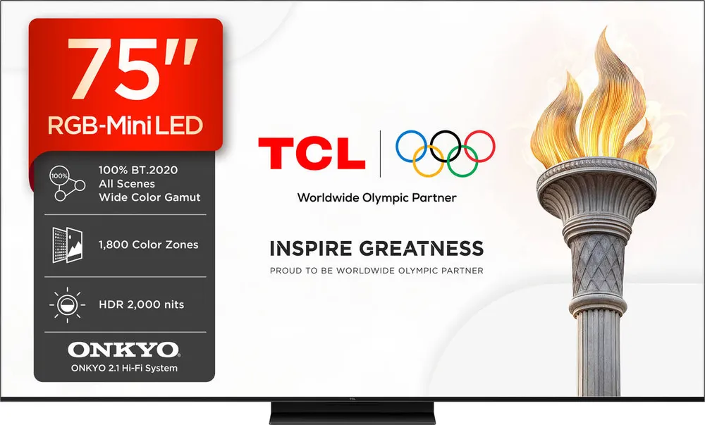 TV TCL 75RM7L (RGB-MINILED - 75'' - 191 cm - 4K Ultra HD - Smart TV)