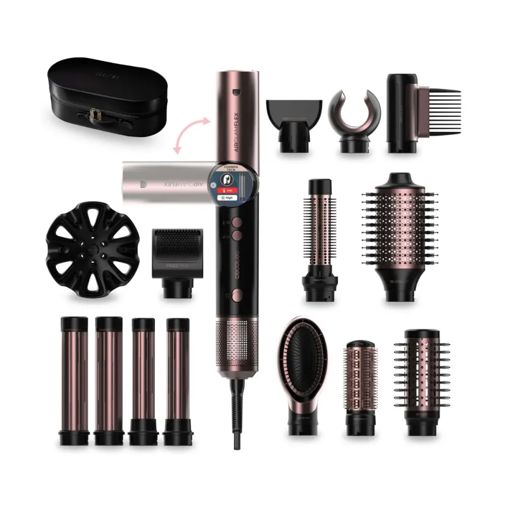 Modelador de Cabelo Cecotec AirGlam 14 em 1 Flex 1400W