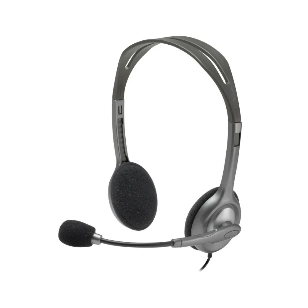 Auscultadores Headset c/ Microfone - Logitech H110