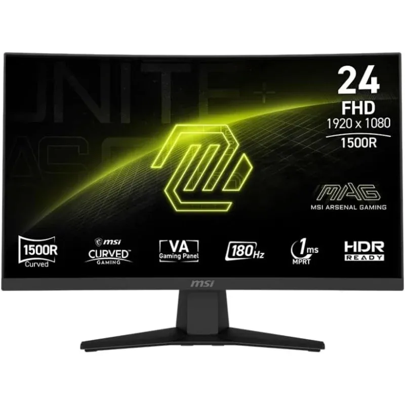MSI MAG 244C Monitor 23.6" VA FullHD 165Hz FreeSync Curvo