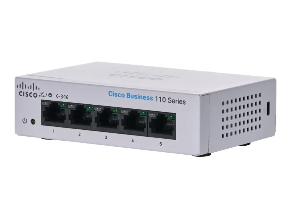 Cisco CBS110-5T-D-EU Unmanaged 5-port GE, Desktop, Ext CBS110-5T-D-EU