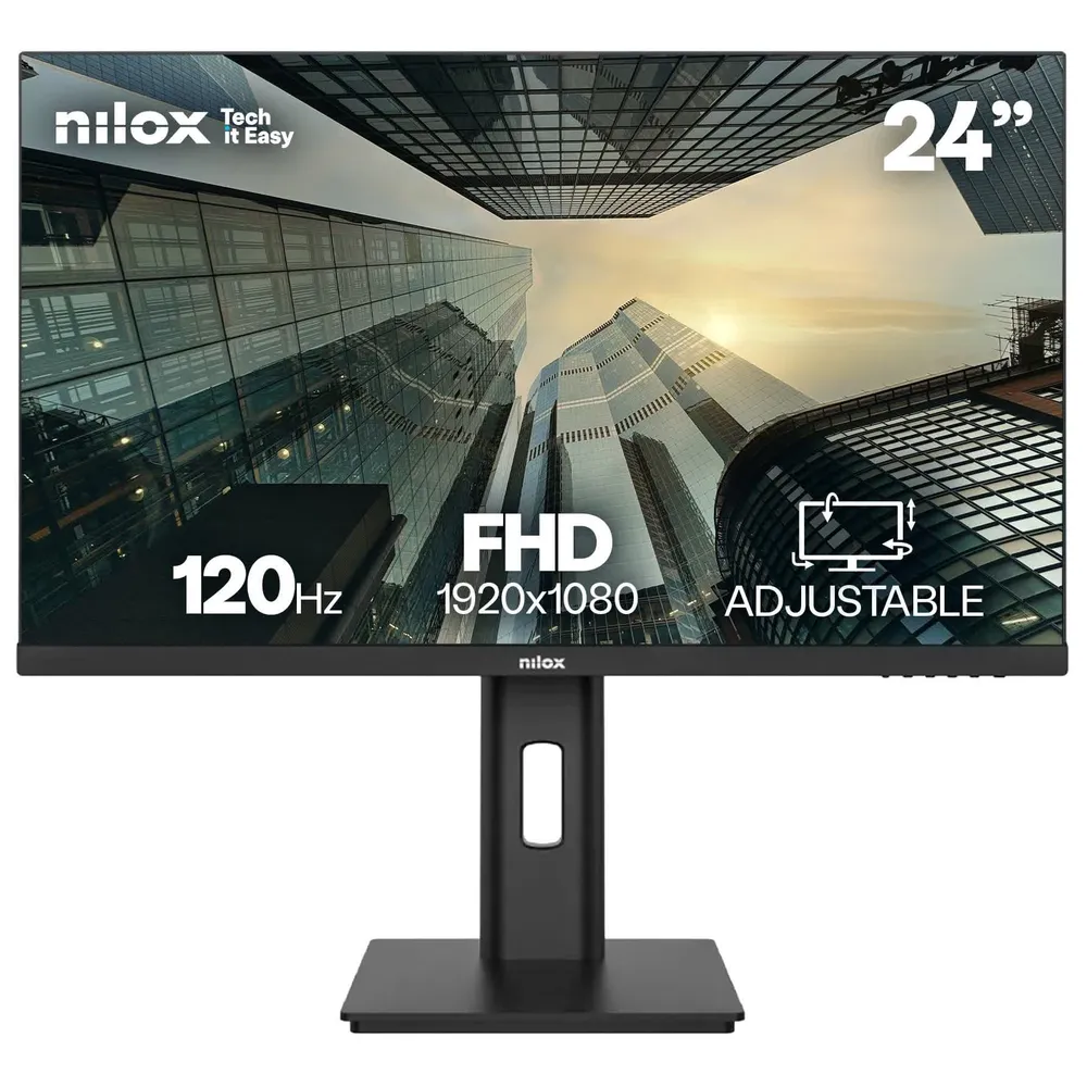 Monitor Nilox 24 Nxm24Reg1201 Ips 100Hz Ajustável
