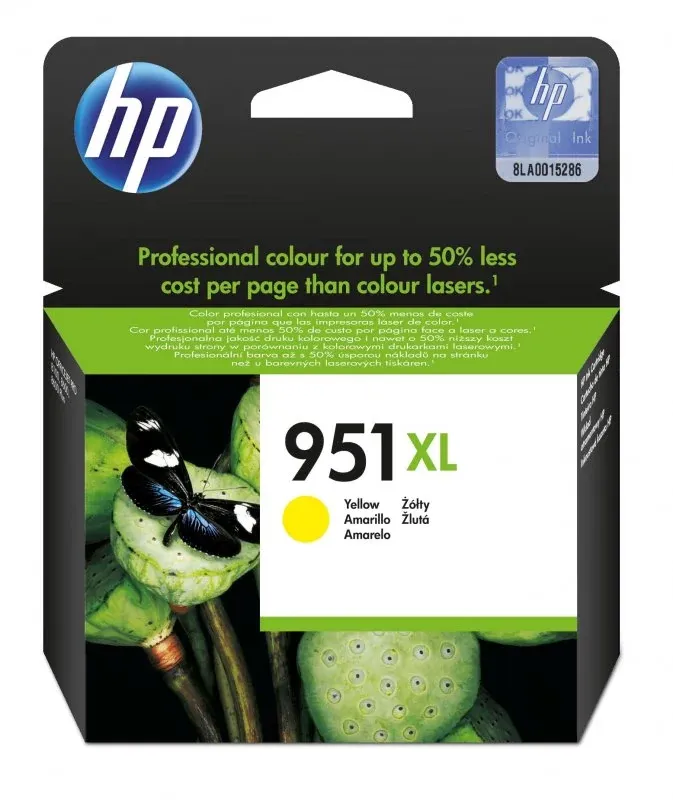 HP 951XL Yellow Officejet Ink Cartridge - preço válido para unidades pré-estabelecidas