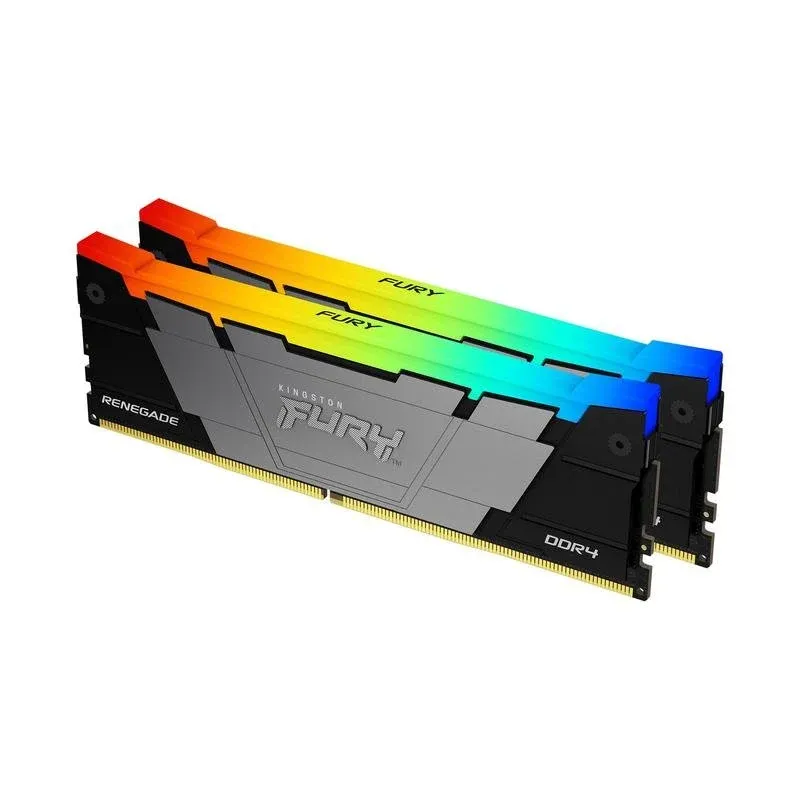 Memória RAM Kingston FURY Renegade RGB 32GB 2x16GB DDR4 3600MHz CL16 Preto