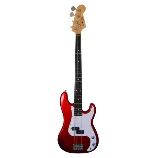 Beckman Guitars P-Bass Metallic Red