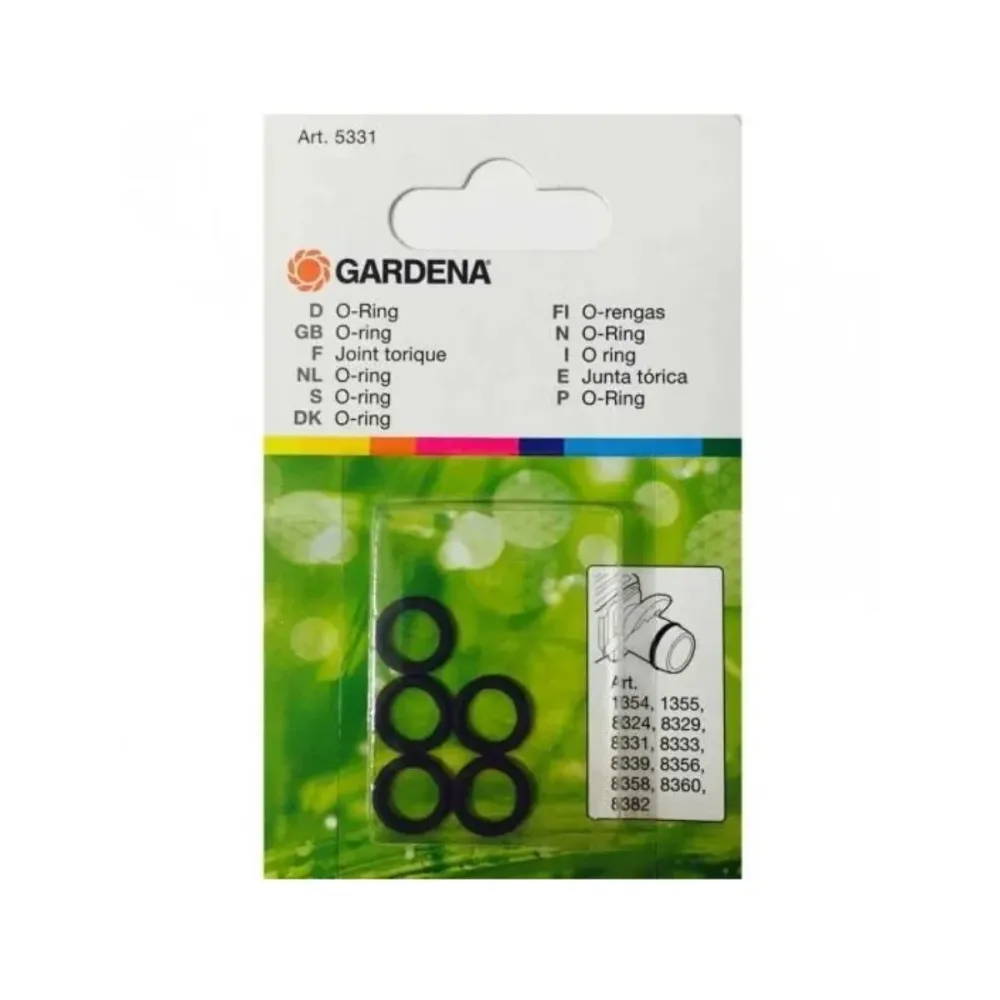 Conjunto de Anilhas Gardena 13mm Preto