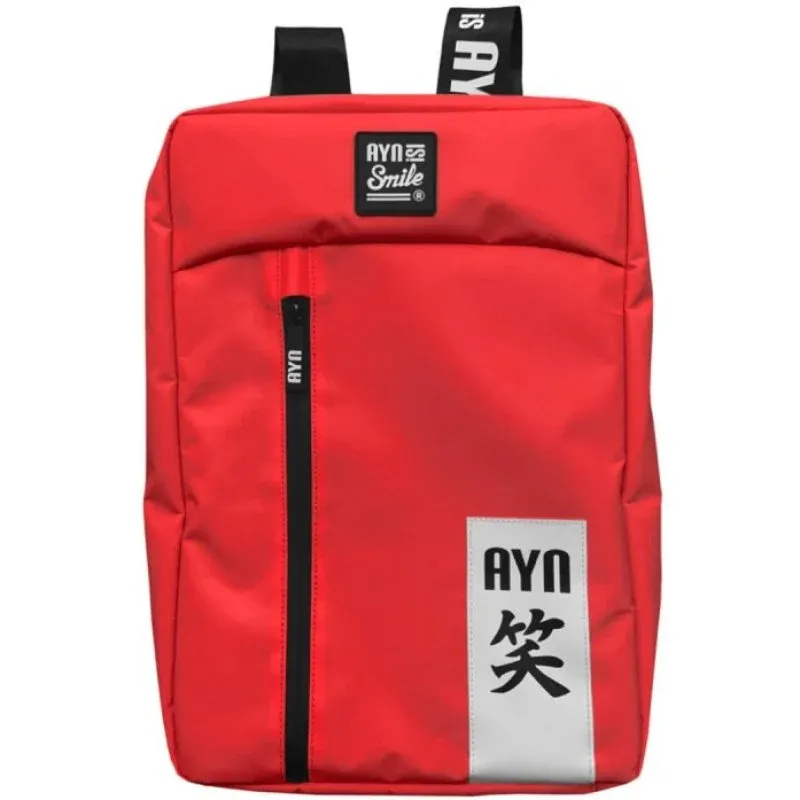 Mochila para laptop Smile Akira até 16" à prova d'água antirroubo vermelha