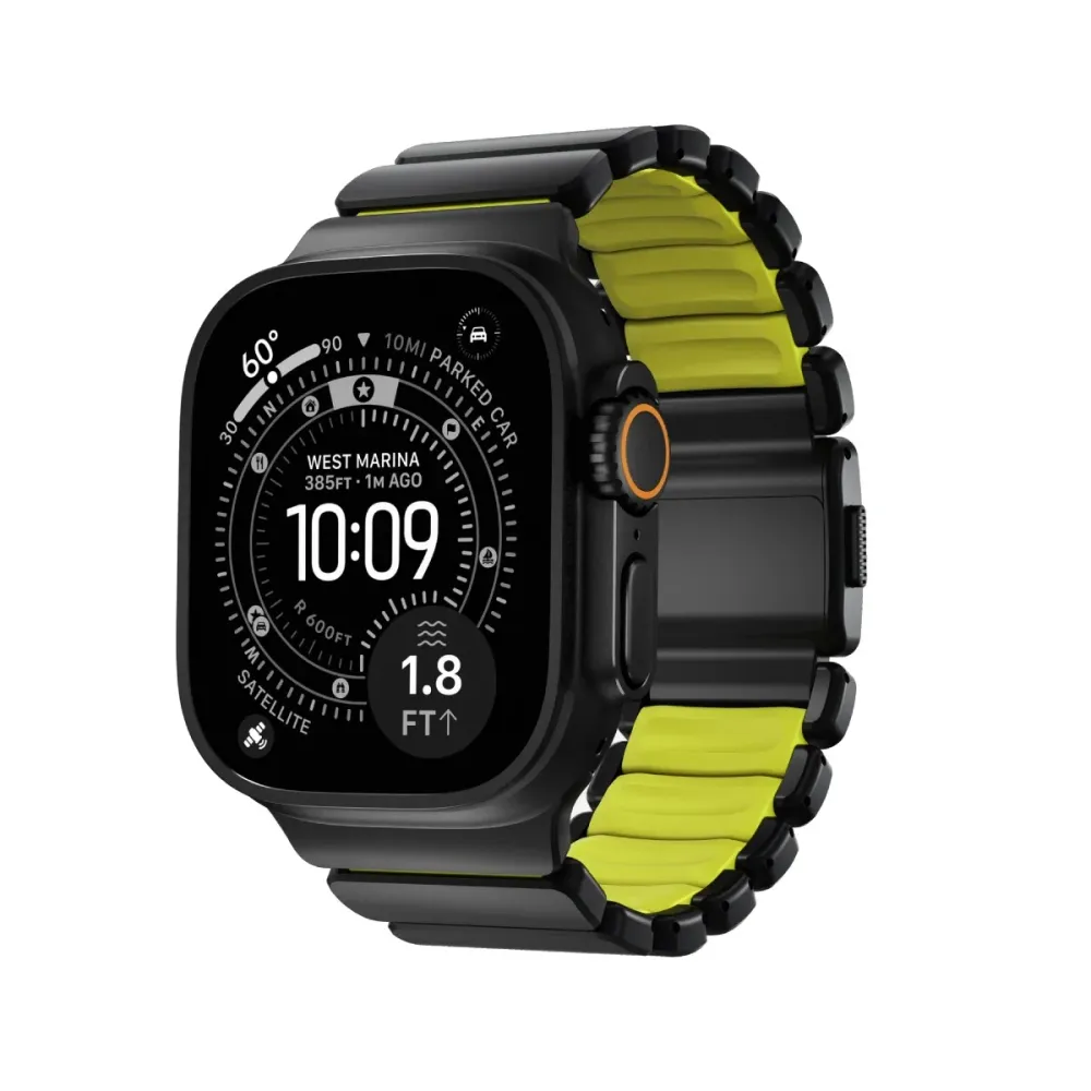 Bracelete Nomad Stratos Apple Watch 49mm Preto/Volt